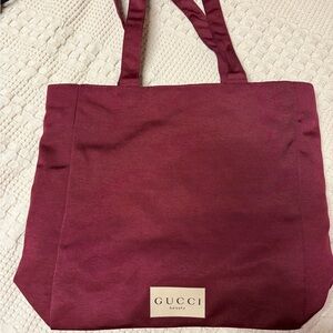 Gucci burgundy Tote Bag